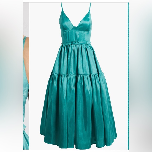 NWT Hutch Anthropologie Belted Bustier Tiered Atherton Dress Size 18W - Picture 4 of 10